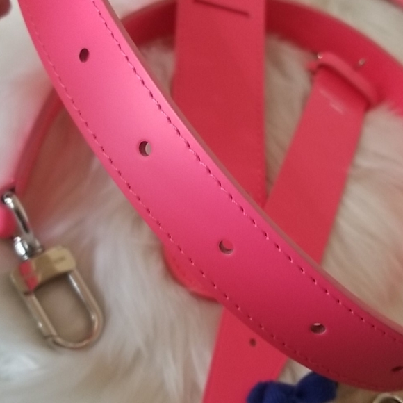 NEW UNUSED LOUIS VUITTON PINK KEEPALL STRAP SET - Picture 7 of 8